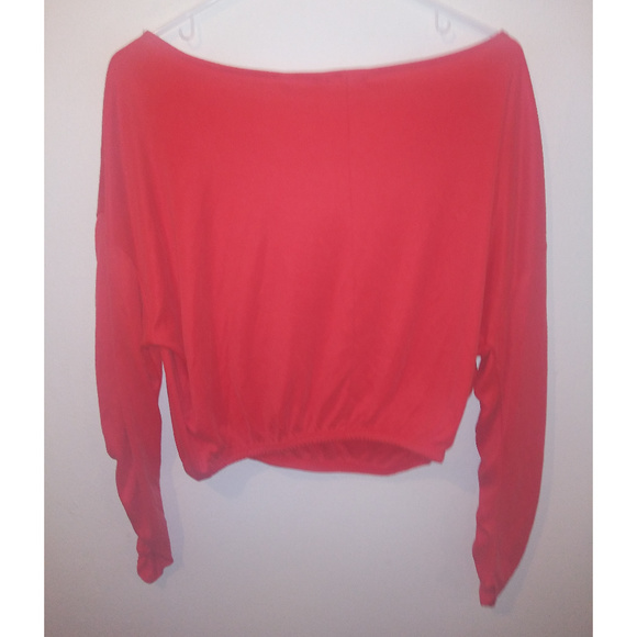 UO Silence + Noise Melon Long Sleeve Crop Top - Picture 4 of 4
